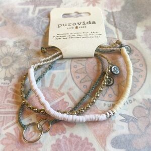 Pura Vida May 2021 “White Sands” bracelet club set